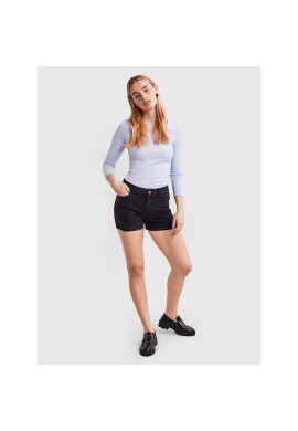 Pieces Дънкови шорти Lisa 17112539 Черен Regular Fit - Pepit.bg