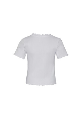 Pieces KIDS Тишърт 17138625 Бял Slim Fit - Pepit.bg