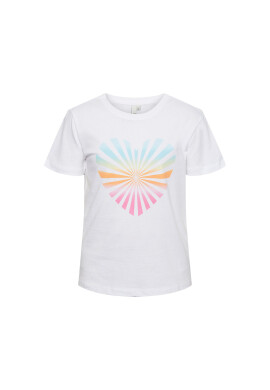 Pieces KIDS Тишърт 17139259 Бял Regular Fit - Pepit.bg