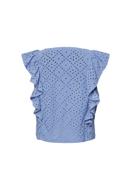 Pieces KIDS топ 17140415 Син Slim Fit - Pepit.bg