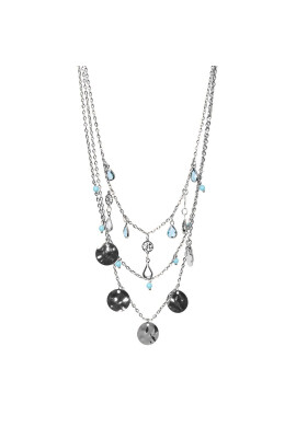 Pieces Колие Bysa 17135594 Сребрист - Pepit.bg