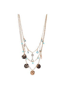 Pieces Колие Bysa 17135594 Златист - Pepit.bg
