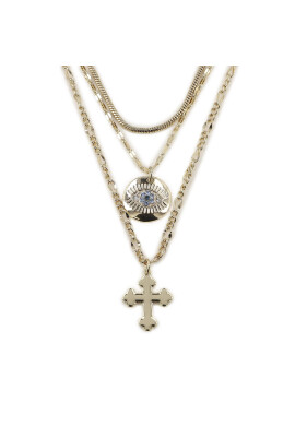 Pieces Колие Pcbella 17135112 Златист - Pepit.bg