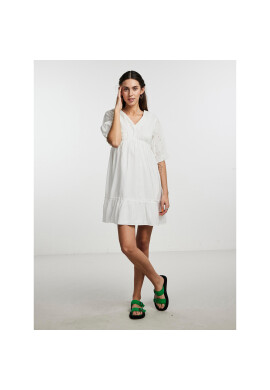 Pieces Лятна рокля 17139613 Бял Regular Fit - Pepit.bg