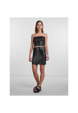 Pieces Мини пола 17144526 Черен Regular Fit - Pepit.bg