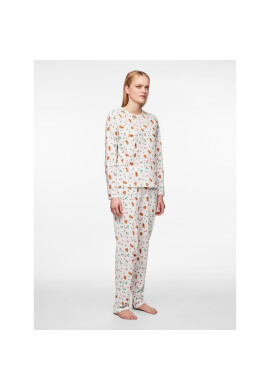 Pieces Пижама 17147221 Бял Regular Fit - Pepit.bg