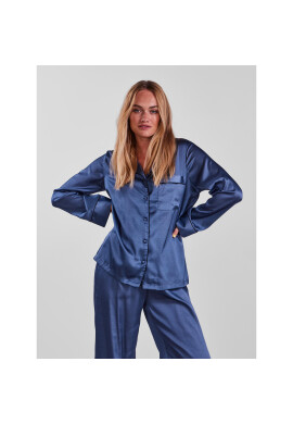 Pieces Пижама Adela 17129535 Син Relaxed Fit - Pepit.bg