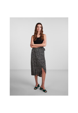 Pieces Миди пола 17133697 Черен Regular Fit - Pepit.bg