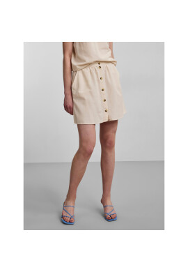 Pieces Пола тип трапец Sunna 17126577 Бежов Regular Fit - Pepit.bg