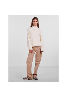 Pieces Поло 17128212 Екрю Regular Fit - Pepit.bg