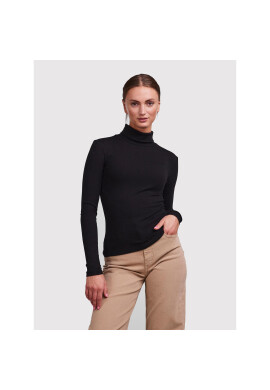 Pieces Поло Kitte 17127241 Черен Slim Fit - Pepit.bg