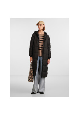 Pieces Пухено яке Bee 17127426 Черен Oversize - Pepit.bg