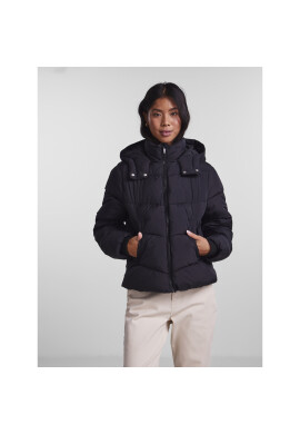 Pieces Пухено яке Jamilla 17126620 Черен Regular Fit - Pepit.bg