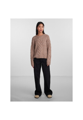 Pieces Пуловер 17140372 Кафяв Regular Fit - Pepit.bg