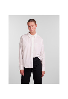 Pieces Риза 17133909 Бял Loose Fit - Pepit.bg