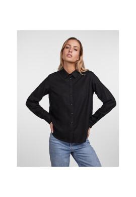 Pieces Риза 17140728 Черен Regular Fit - Pepit.bg