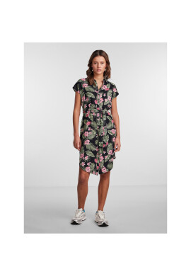 Pieces Рокля тип риза 17111420 Зелен Regular Fit - Pepit.bg