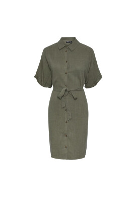 Pieces Рокля тип риза 17132920 Зелен Regular Fit - Pepit.bg