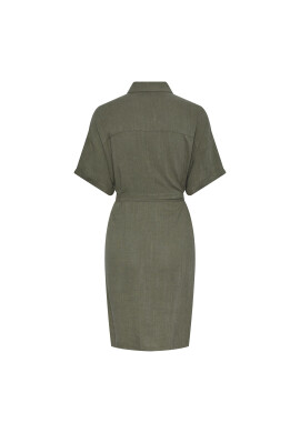 Pieces Рокля тип риза 17132920 Зелен Regular Fit - Pepit.bg