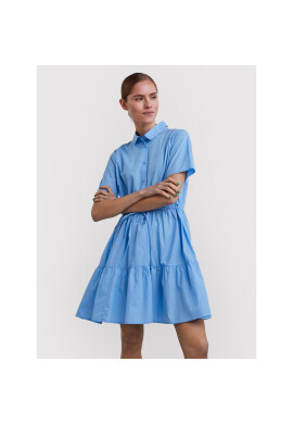 Pieces Рокля тип риза Valdine 17123758 Син Regular Fit - Pepit.bg