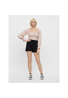 Pieces Шорти от плат 17111447 Черен Regular Fit - Pepit.bg