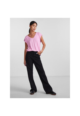 Pieces Тишърт 17095260 Розов Regular Fit - Pepit.bg
