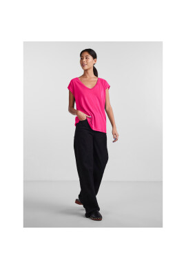 Pieces Тишърт 17095260 Розов Regular Fit - Pepit.bg