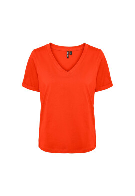 Pieces Тишърт 17120455 Оранжев Regular Fit - Pepit.bg