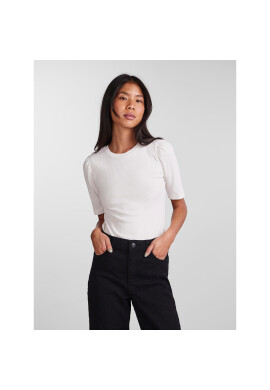 Pieces Тишърт 17133700 Бял Slim Fit - Pepit.bg