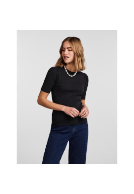 Pieces Тишърт 17133700 Черен Slim Fit - Pepit.bg