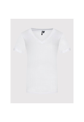 Pieces Тишърт Ria 17120455 Бял Regular Fit - Pepit.bg