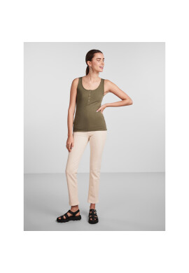 Pieces топ 17101438 Зелен Slim Fit - Pepit.bg