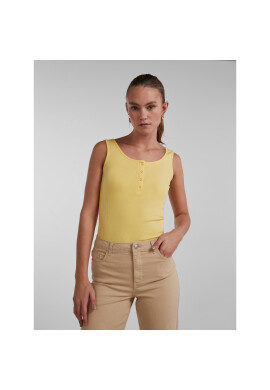 Pieces топ 17101438 Жълт Slim Fit - Pepit.bg