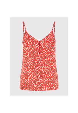Pieces топ Nya 17111421 Червен Regular Fit - Pepit.bg