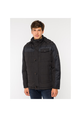 Pierre Cardin Пухено яке 69360 Черен Regular Fit - Pepit.bg