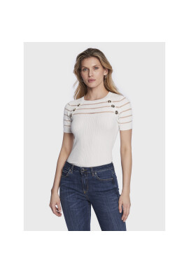 Pinko Блуза Seaborgio 100412 A0LB Бял Slim Fit - Pepit.bg