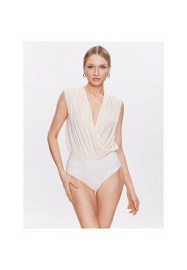 Pinko Боди Ines 100122 A01P Екрю Regular Fit - Pepit.bg