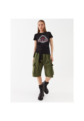 Pinko Дънкови шорти Ronf 101978 A0D5 Зелен Regular Fit - Pepit.bg
