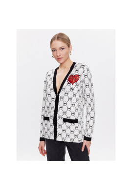 Pinko Кардиган Tecnezio 100446 A0KS Бял Relaxed Fit - Pepit.bg