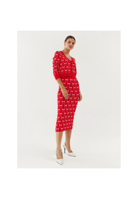 Pinko Пола тип молив 100211 A0IS Червен Slim Fit - Pepit.bg