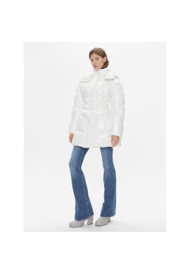 Pinko Пухено яке Copyright 101595 A00N Бял Regular Fit - Pepit.bg