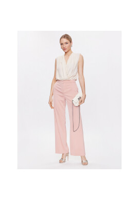 Pinko Текстилни панталони Pinto 100029 A0GH Розов Flare Fit - Pepit.bg