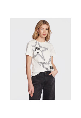 Pinko Тишърт 100353 A0KH Бял Regular Fit - Pepit.bg