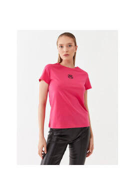 Pinko Тишърт 100355 A0KO Розов Regular Fit - Pepit.bg