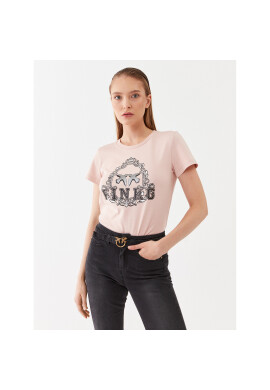 Pinko Тишърт 100355 A13O Розов Regular Fit - Pepit.bg