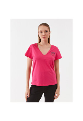 Pinko Тишърт 100372 A0MA Розов Regular Fit - Pepit.bg
