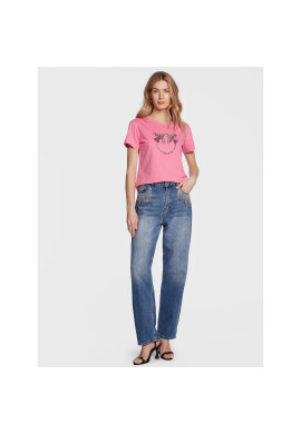 Pinko Тишърт 100535 A0MA Розов Regular Fit - Pepit.bg