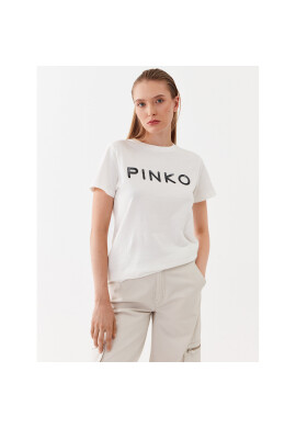 Pinko Тишърт 101752 A150 Бял Regular Fit - Pepit.bg
