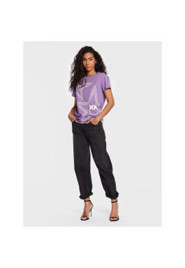 Pinko Тишърт Acquasparta 100353 A0KH Виолетов Regular Fit - Pepit.bg