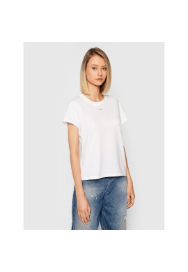 Pinko Тишърт Basico 1G16J8 Y79S Бял Regular Fit - Pepit.bg